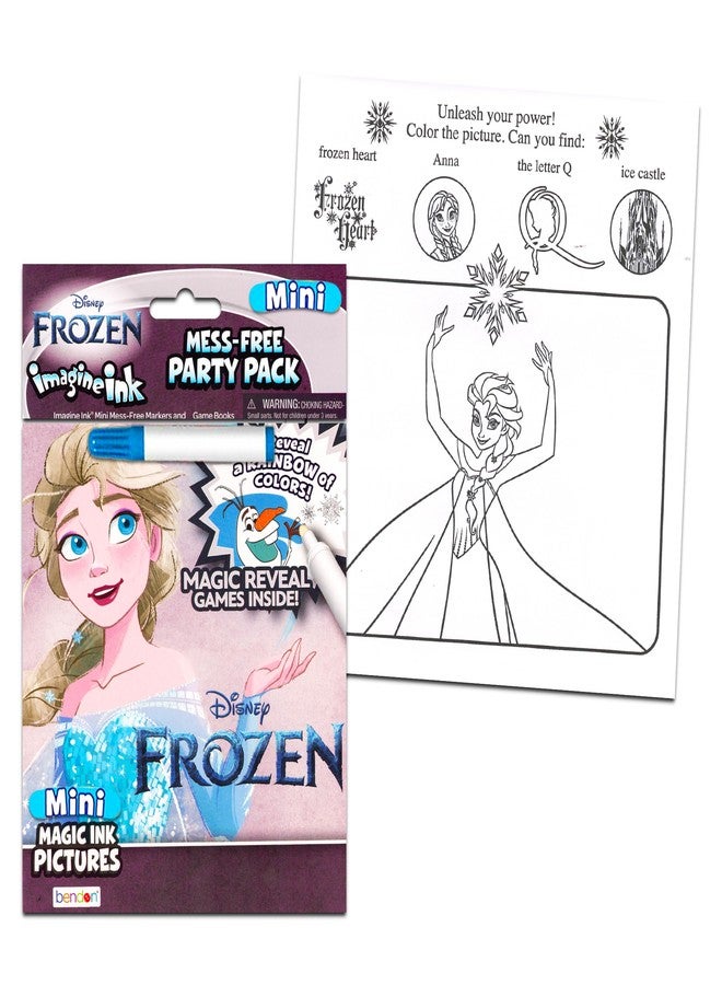 Imagine Ink Magic Mess-Free Coloring Books for Girls Kids Super Set Bundle ~ 3 Pack No Mess Disney Frozen, Moana, and Trolls Activity Books with Stickers (Party Supplies for Girls) - Image 2